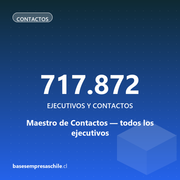 Base Maestra de Contactos — 717.872 ejecutivos con cargo