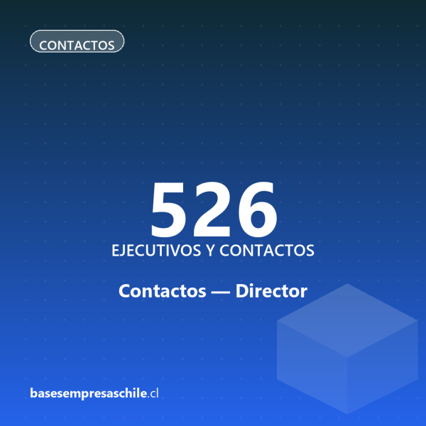 Contactos Director — 526 ejecutivos