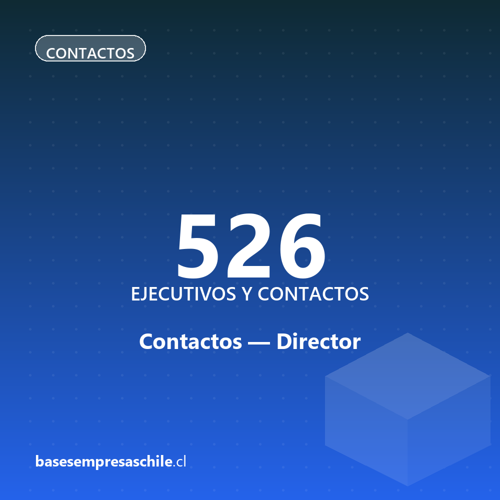 Contactos Director — 526 ejecutivos
