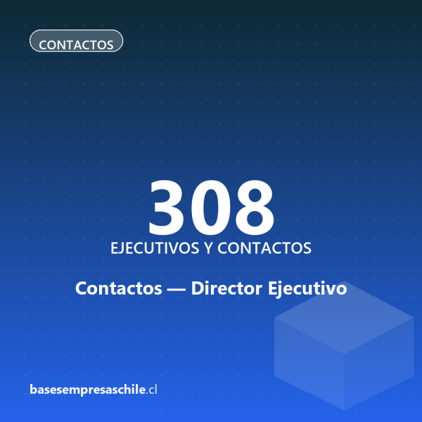 Contactos Director Ejecutivo — 308 ejecutivos