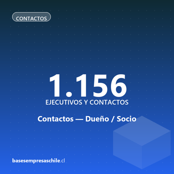Contactos Dueño / Socio — 1.156 ejecutivos