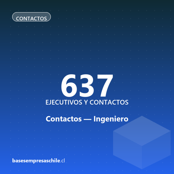 Contactos Ingeniero — 637 ejecutivos