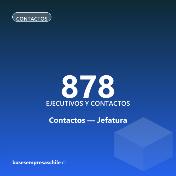 Contactos Jefatura — 878 ejecutivos