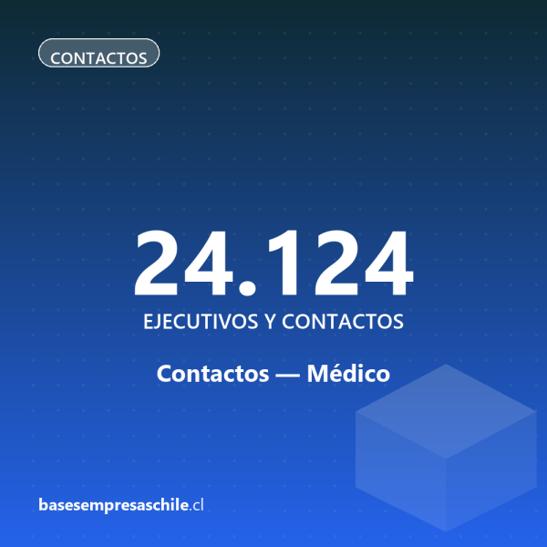 Contactos Médico — 24.124 ejecutivos