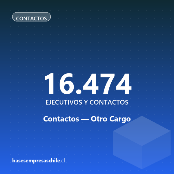 Contactos Otro Cargo — 16.474 ejecutivos