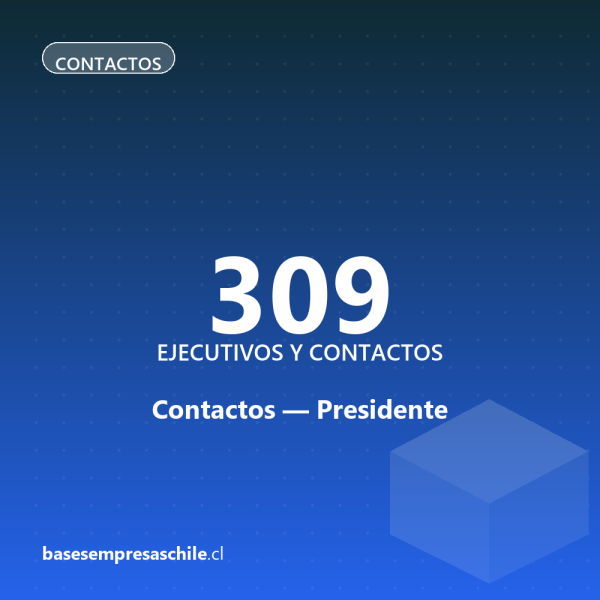 Contactos Presidente — 309 ejecutivos