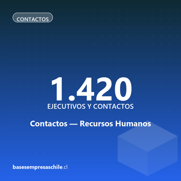Contactos Recursos Humanos — 1.420 ejecutivos