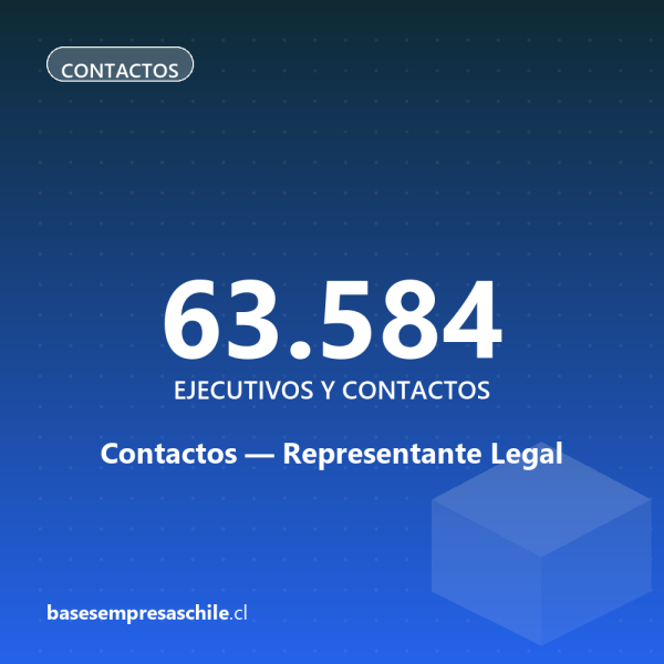 Contactos Representante Legal — 63.584 ejecutivos