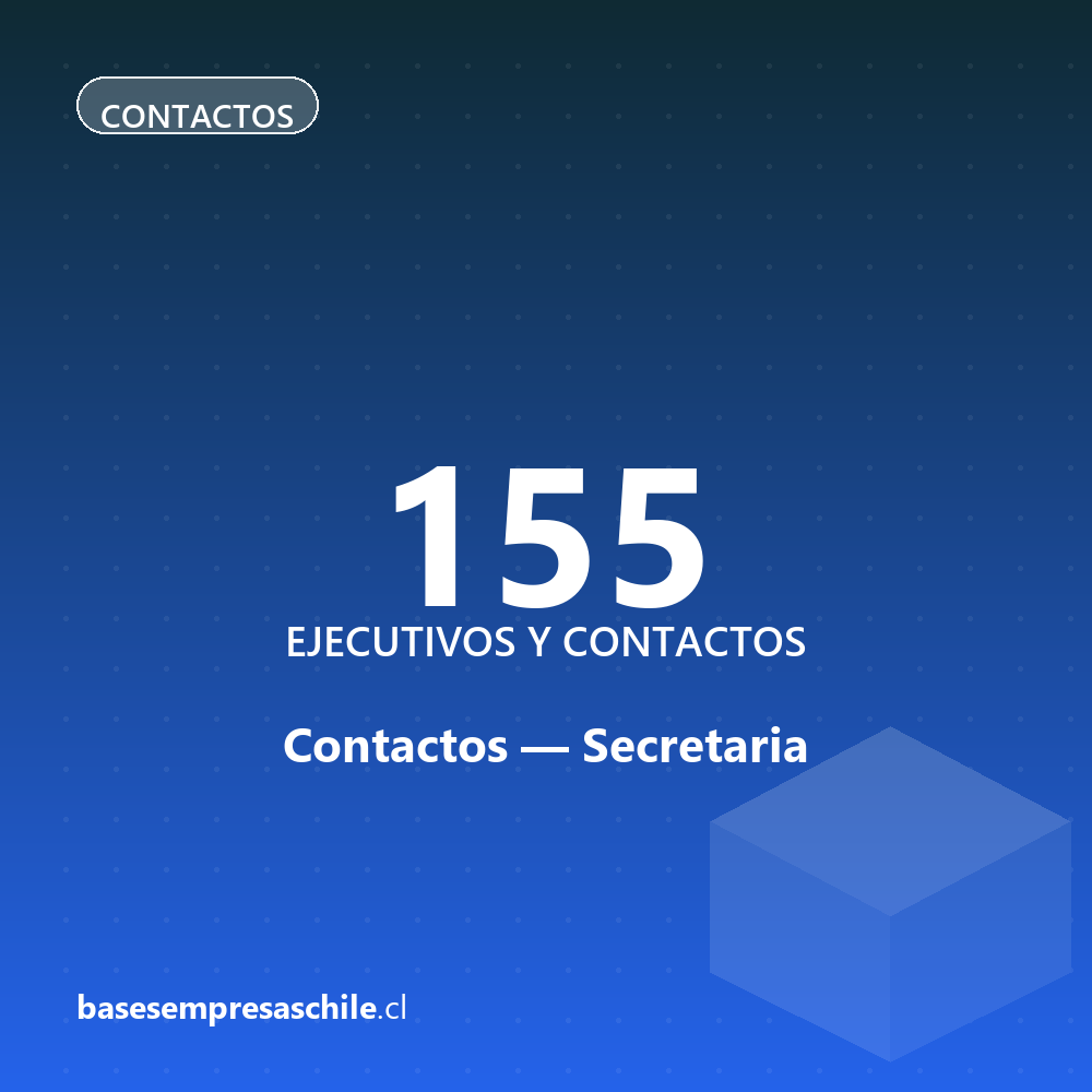 Contactos Secretaria — 155 ejecutivos