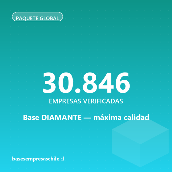 Base de Diamante — 30.846 empresas premium verificadas