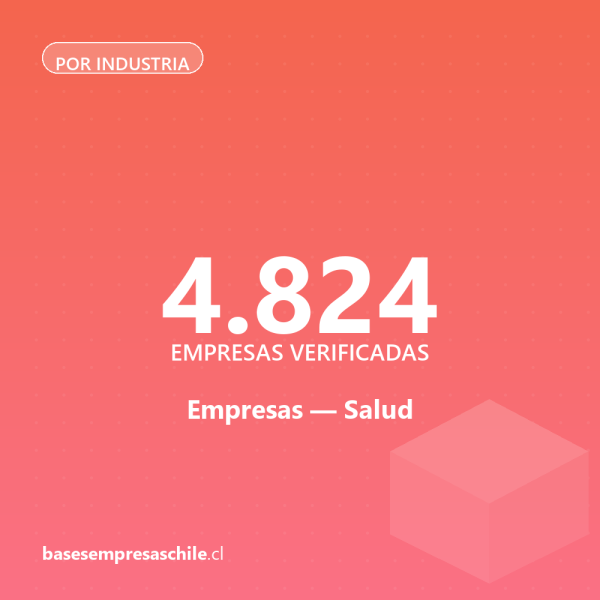 Empresas de Salud — 4.824 contactos verificados