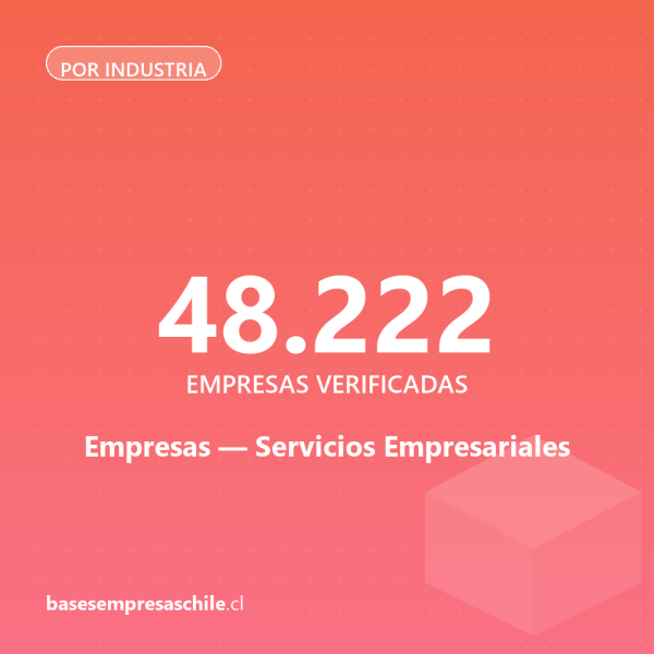 Empresas de Servicios Empresariales — 48.222 contactos verificados