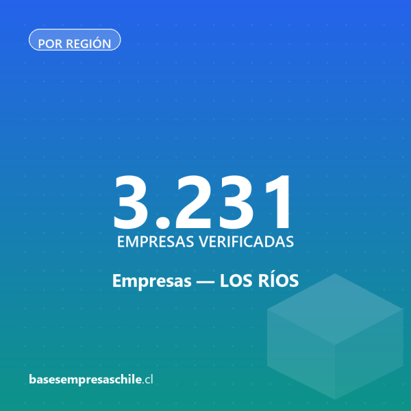 Empresas Región los Ríos — 3.231 contactos verificados