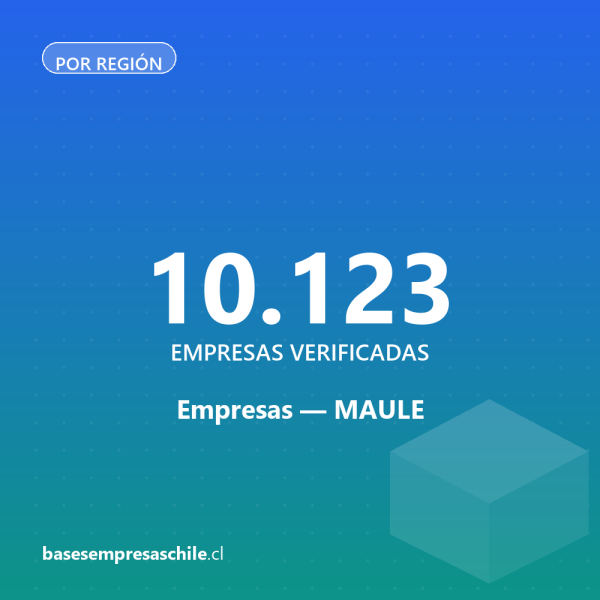 Empresas Región Maule — 10.123 contactos verificados
