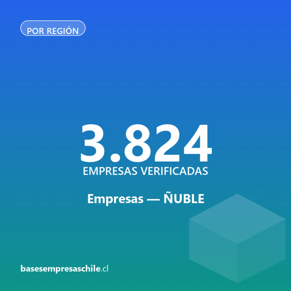 Empresas Región Ñuble — 3.824 contactos verificados