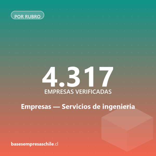Empresas de Servicios de ingenieria — 4.317 contactos verificados